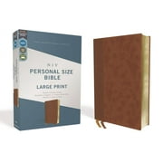 Niv, Personal Size Bible, Large Print, Leathersoft, Brown, Red Letter Edition, Comfort Print, (Hardcover)